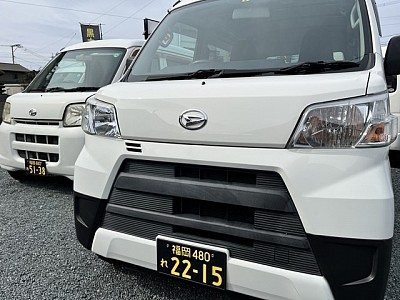 黒ナンバーが付いた車輛